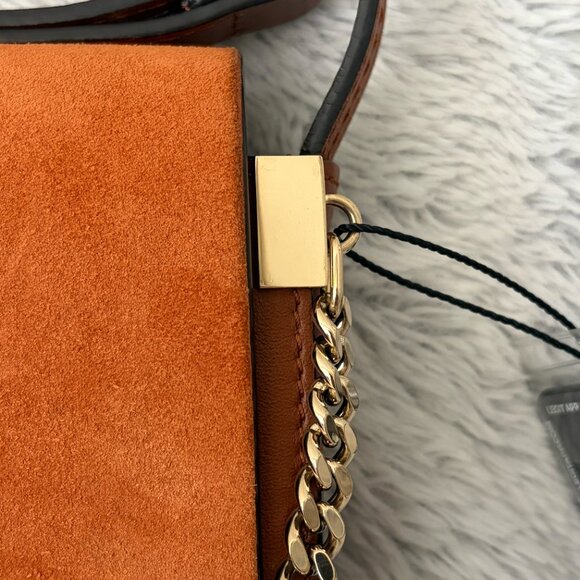 Chloe Faye Leather Suede Small Crossbody Bag - Picture 9 of 13